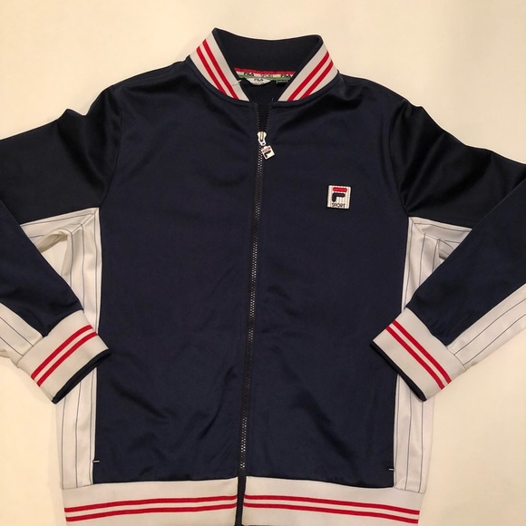 vintage fila track jacket
